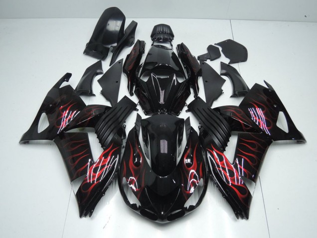 Discount 2006-2011 Red Flame Kawasaki ZX14R ZZR1400 Motorcycle Bodywork UK Discount 2006-2011 Red Flame Kawasaki ZX14R ZZR1400 Motorcycle Bodywork UK