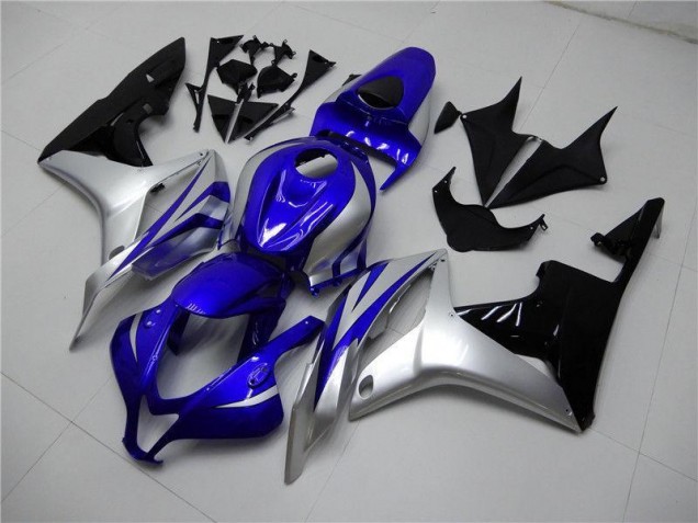Discount 2007-2008 Blue Silver Black Honda CBR600RR Replacement Motorcycle Fairings UK Discount 2007-2008 Blue Silver Black Honda CBR600RR Replacement Motorcycle Fairings UK