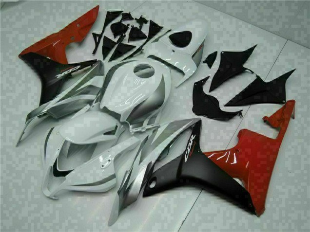 Discount 2007-2008 White Black Red Honda CBR600RR Bike Fairings UK Discount 2007-2008 White Black Red Honda CBR600RR Bike Fairings UK