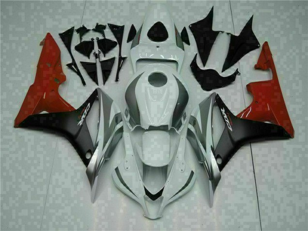 Discount 2007-2008 White Black Red Honda CBR600RR Bike Fairings UK Discount 2007-2008 White Black Red Honda CBR600RR Bike Fairings UK