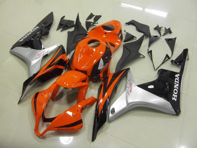 Discount 2007-2008 Orange Silver Black Honda CBR600RR Moto Fairings UK Discount 2007-2008 Orange Silver Black Honda CBR600RR Moto Fairings UK