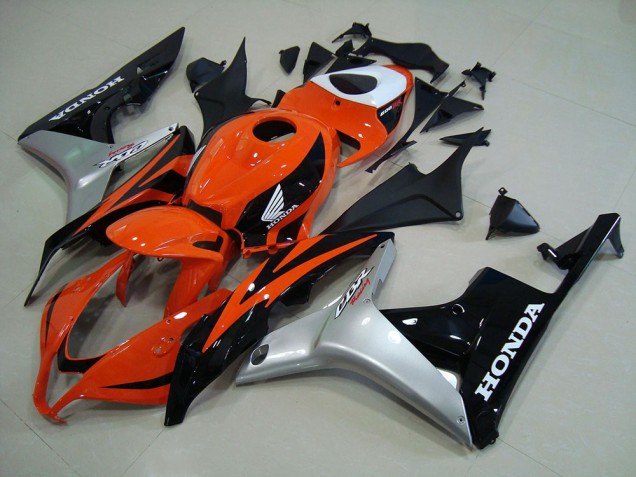 Discount 2007-2008 Orange Silver Black Honda CBR600RR Motorcyle Fairings UK Discount 2007-2008 Orange Silver Black Honda CBR600RR Motorcyle Fairings UK