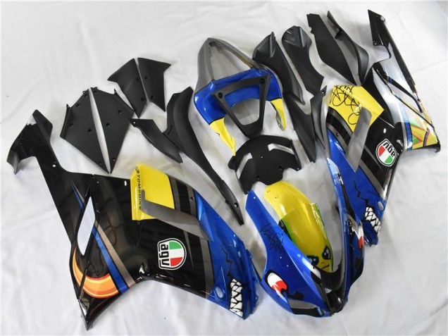 Discount 2007-2008 Blue Shark Kawasaki ZX6R Replacement Motorcycle Fairings UK Discount 2007-2008 Blue Shark Kawasaki ZX6R Replacement Motorcycle Fairings UK