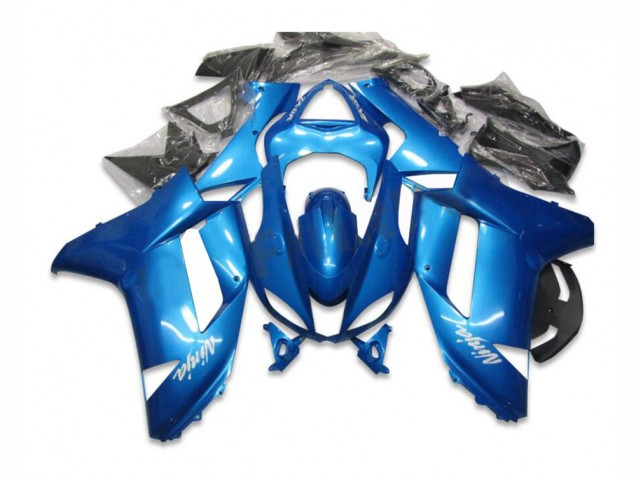 Discount 2007-2008 Blue Kawasaki ZX6R Bike Fairing Kit UK Discount 2007-2008 Blue Kawasaki ZX6R Bike Fairing Kit UK