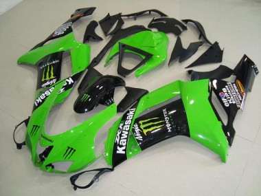 Discount 2007-2008 Monster Green Kawasaki ZX6R Motorcycle Replacement Fairings UK