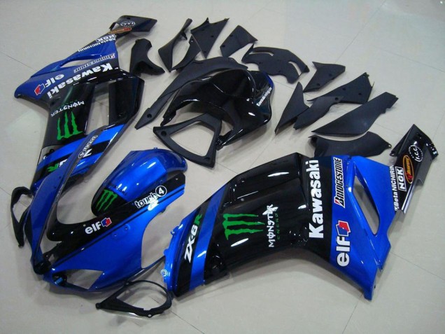Discount 2007-2008 Blue Monster Kawasaki ZX6R Motorbike Fairings UK Discount 2007-2008 Blue Monster Kawasaki ZX6R Motorbike Fairings UK
