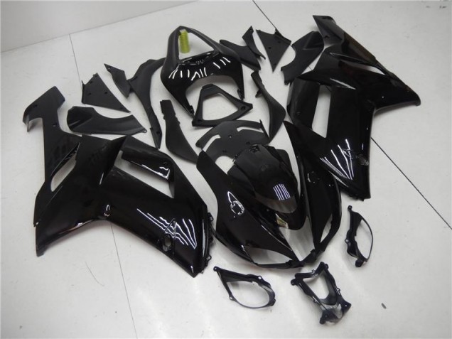 Discount 2007-2008 Glossy Black Kawasaki ZX6R Motorcycle Bodywork UK Discount 2007-2008 Glossy Black Kawasaki ZX6R Motorcycle Bodywork UK