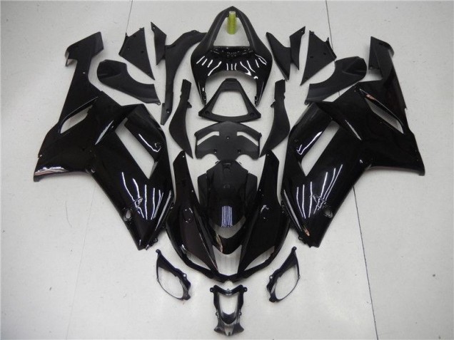 Discount 2007-2008 Glossy Black Kawasaki ZX6R Motorcycle Bodywork UK Discount 2007-2008 Glossy Black Kawasaki ZX6R Motorcycle Bodywork UK