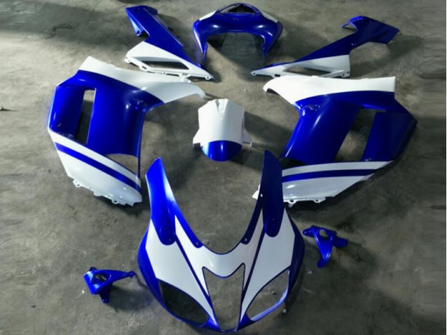 Discount 2007-2008 Blue White Kawasaki ZX6R Motorcycle Replacement Fairings UK Discount 2007-2008 Blue White Kawasaki ZX6R Motorcycle Replacement Fairings UK