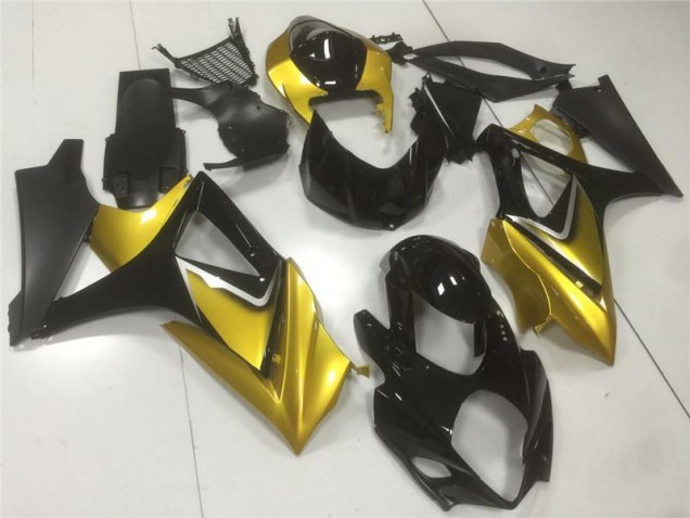 Discount 2007-2008 Gold Black Suzuki GSXR 1000 K7 Motorbike Fairing UK Discount 2007-2008 Gold Black Suzuki GSXR 1000 K7 Motorbike Fairing UK