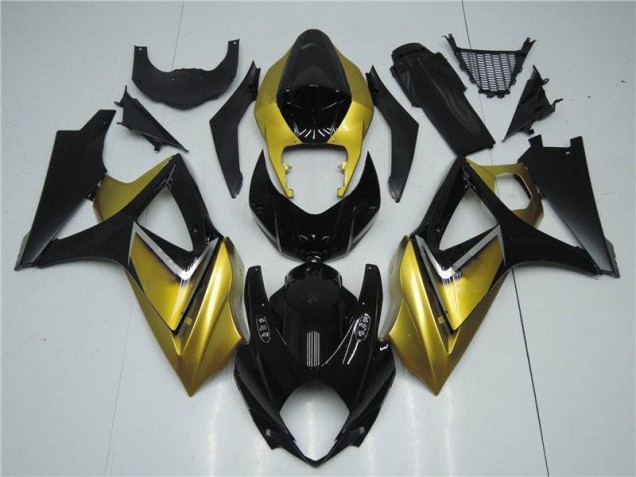 Discount 2007-2008 Gold Black Suzuki GSXR 1000 K7 Motorbike Fairing UK Discount 2007-2008 Gold Black Suzuki GSXR 1000 K7 Motorbike Fairing UK