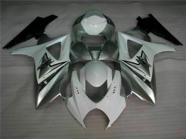 Discount 2007-2008 Silver White Suzuki GSXR 1000 K7 Motorbike Fairing UK Discount 2007-2008 Silver White Suzuki GSXR 1000 K7 Motorbike Fairing UK