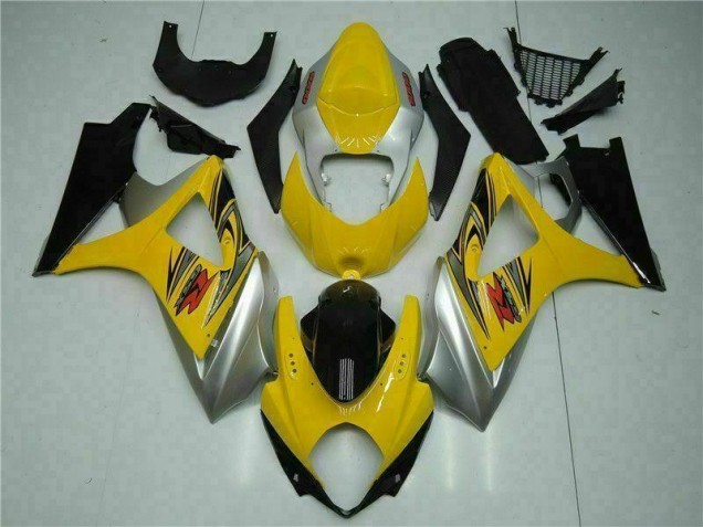 Discount 2007-2008 Yellow Suzuki GSXR 1000 K7 Bike Fairing Kit UK Discount 2007-2008 Yellow Suzuki GSXR 1000 K7 Bike Fairing Kit UK