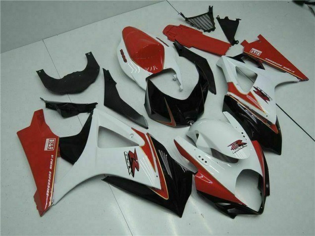 Discount 2007-2008 Red White Suzuki GSXR 1000 K7 Motorcycle Bodywork UK Discount 2007-2008 Red White Suzuki GSXR 1000 K7 Motorcycle Bodywork UK