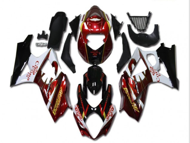 Discount 2007-2008 Red White Black Suzuki GSXR 1000 K7 Motorcycle Fairing Kit UK Discount 2007-2008 Red White Black Suzuki GSXR 1000 K7 Motorcycle Fairing Kit UK