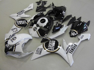 Discount 2007-2008 Black Lucky Strike Yamaha YZF R1 Moto Fairings UK