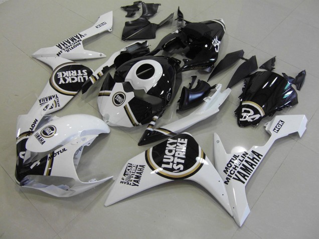 Discount 2007-2008 Black Lucky Strike Yamaha YZF R1 Moto Fairings UK Discount 2007-2008 Black Lucky Strike Yamaha YZF R1 Moto Fairings UK