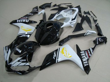 Discount 2007-2008 Black White Dolphin Yamaha YZF R1 Motorcyle Fairings UK