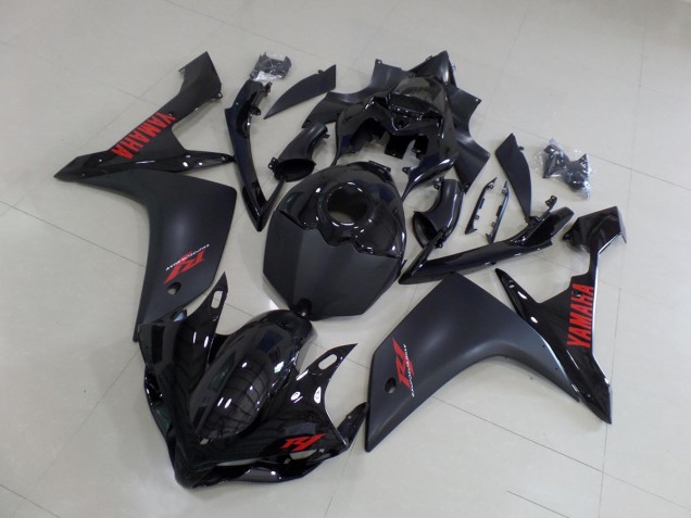 Discount 2007-2008 Matte Black Red Yamaha YZF R1 Motorbike Fairing UK