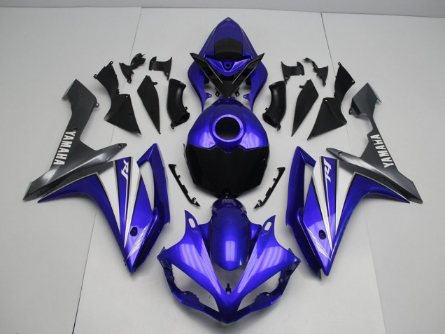 Discount 2007-2008 Blue White Yamaha YZF R1 Bike Fairing Kit UK
