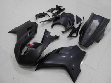 Discount 2007-2014 Matte Black Racing Verision Ducati 848 1098 1198 Bike Fairings UK