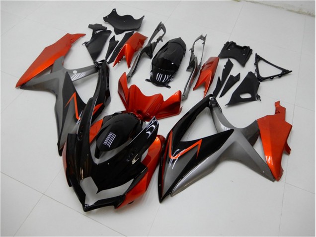 Discount 2008-2010 Black Orange Grey Suzuki GSXR 600/750 Motorbike Fairing Kits UK Discount 2008-2010 Black Orange Grey Suzuki GSXR 600/750 Motorbike Fairing Kits UK