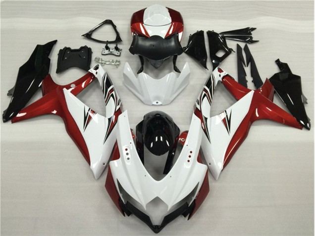 Discount 2008-2010 White Red Black Suzuki GSXR 600/750 Motor Fairings UK Discount 2008-2010 White Red Black Suzuki GSXR 600/750 Motor Fairings UK