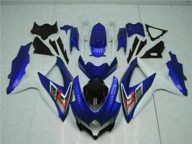 Discount 2008-2010 Blue White Suzuki GSXR 600/750 Motorcycle Fairings UK