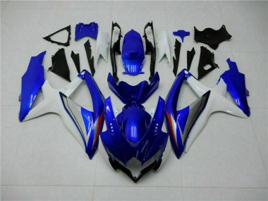 Discount 2008-2010 Blue White Suzuki GSXR 600/750 Motorcycle Fairing Kit UK