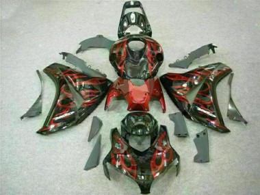 Discount 2008-2011 Red Flame Honda CBR1000RR Motorbike Fairing UK