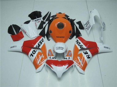 Discount 2008-2011 Orange White Red Repsol Honda CBR1000RR Motorcycle Fairing Kits UK