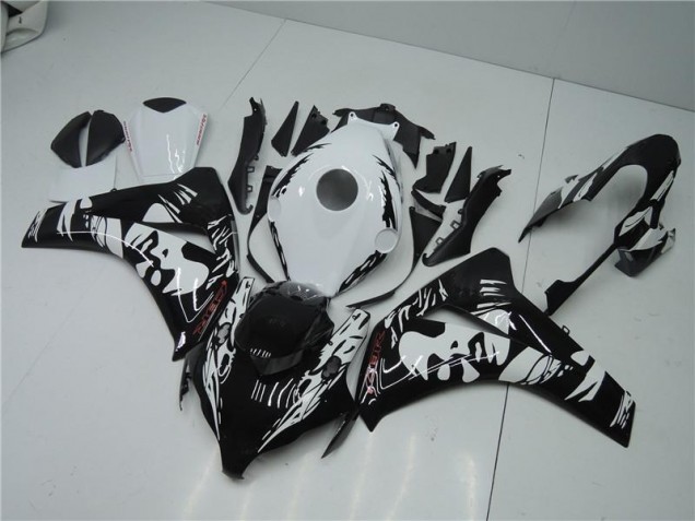 Discount 2008-2011 Black White Honda CBR1000RR Motorbike Fairing UK Discount 2008-2011 Black White Honda CBR1000RR Motorbike Fairing UK