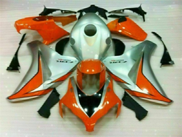 Discount 2008-2011 Silver Orange Honda CBR1000RR Bike Fairings UK