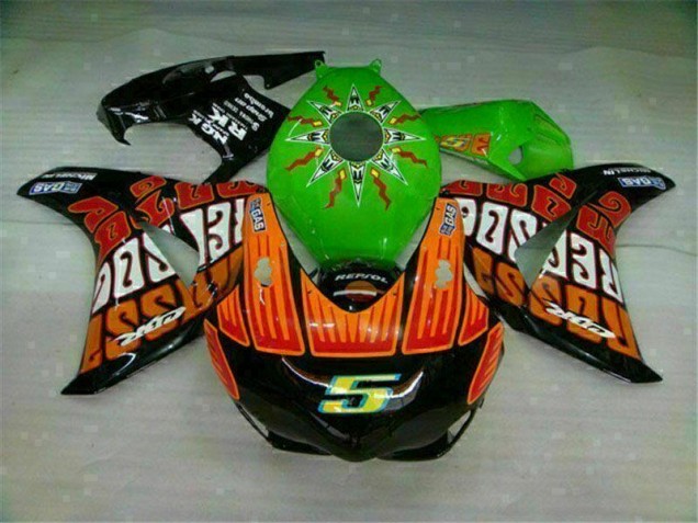 Discount 2008-2011 Green Orange Honda CBR1000RR Motorcycle Fairings Kits UK Discount 2008-2011 Green Orange Honda CBR1000RR Motorcycle Fairings Kits UK