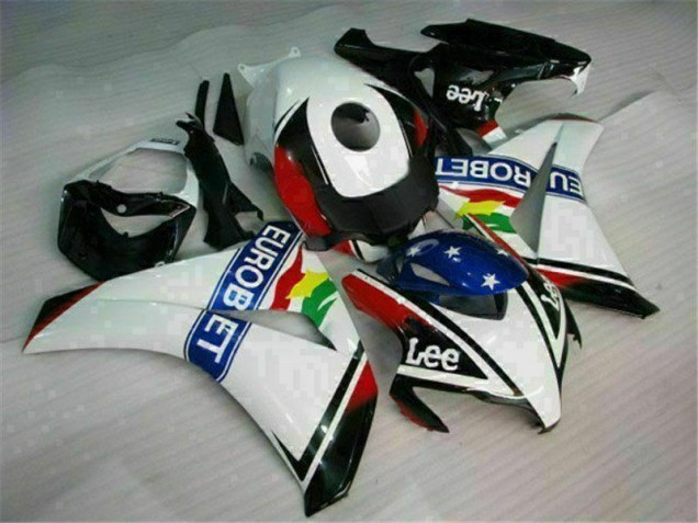 Discount 2008-2011 White Blue Red Eurobet Lee Honda CBR1000RR Motorcycle Fairing Kit UK Discount 2008-2011 White Blue Red Eurobet Lee Honda CBR1000RR Motorcycle Fairing Kit UK