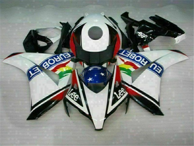 Discount 2008-2011 White Blue Red Eurobet Lee Honda CBR1000RR Motorcycle Fairing Kit UK Discount 2008-2011 White Blue Red Eurobet Lee Honda CBR1000RR Motorcycle Fairing Kit UK