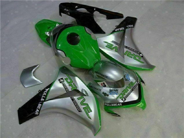 Discount 2008-2011 Green Silver Honda CBR1000RR Moto Fairings UK