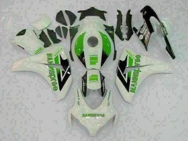 Discount 2008-2011 Green White Honda CBR1000RR Motorcycle Fairings Kit UK