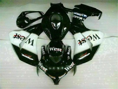 Discount 2008-2011 White Black West Honda CBR1000RR Motorbike Fairing Kits & Plastics UK