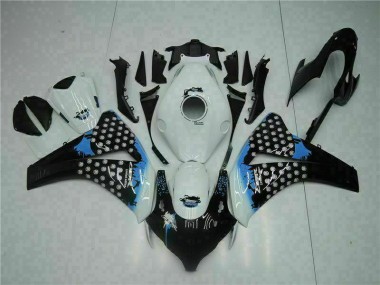 Discount 2008-2011 White Black Honda CBR1000RR Moto Fairings UK