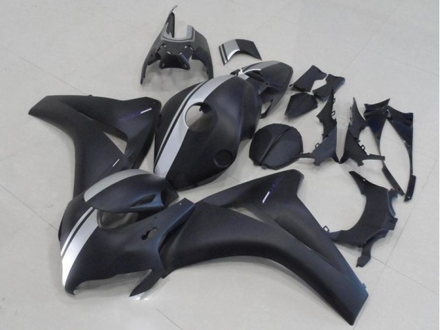 Discount 2008-2011 Matte Black and Silver Honda CBR1000RR Motorbike Fairing UK