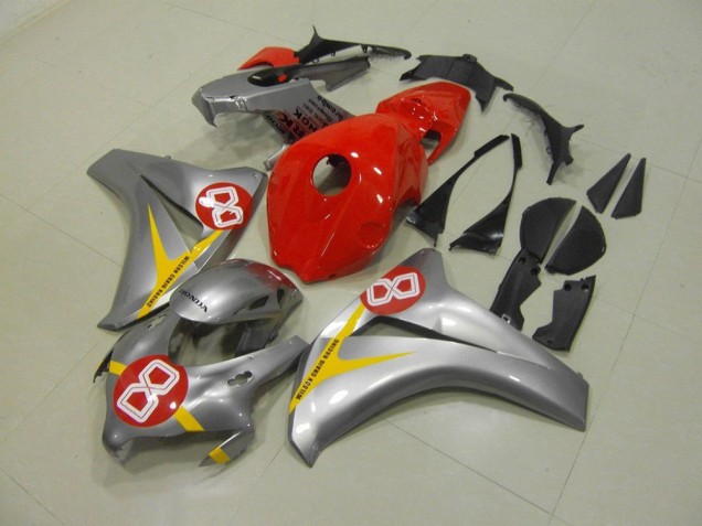 Discount 2008-2011 Silver Red 8 Honda CBR1000RR Motorbike Fairings UK Discount 2008-2011 Silver Red 8 Honda CBR1000RR Motorbike Fairings UK