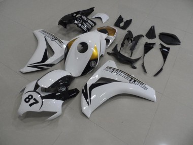 Discount 2008-2011 White and Black 87 Honda CBR1000RR Bike Fairings UK