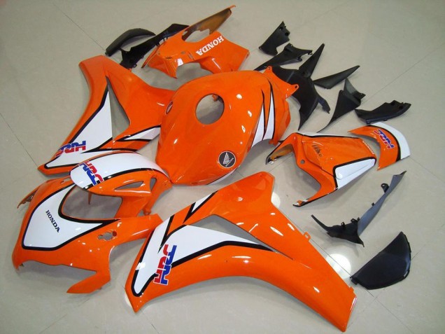 Discount 2008-2011 Sunset Orange HRC Honda CBR1000RR Motorcycle Fairings Kit UK