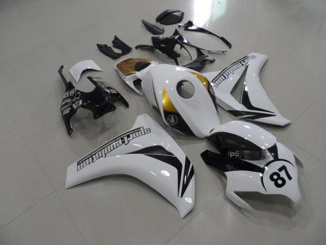 Discount 2008-2011 Black and White and Gold Honda CBR1000RR Bike Fairings UK Discount 2008-2011 Black and White and Gold Honda CBR1000RR Bike Fairings UK