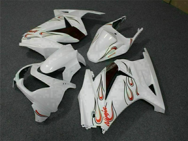 Discount 2008-2012 White Red Kawasaki EX250 Motorcylce Fairings UK Discount 2008-2012 White Red Kawasaki EX250 Motorcylce Fairings UK