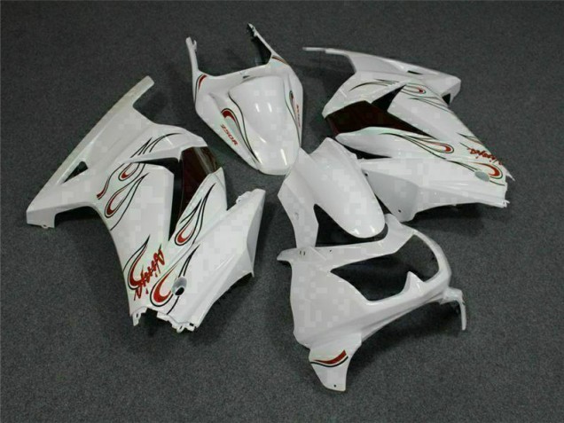 Discount 2008-2012 White Red Kawasaki EX250 Motorcylce Fairings UK Discount 2008-2012 White Red Kawasaki EX250 Motorcylce Fairings UK