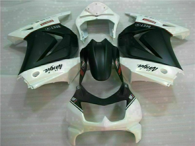 Discount 2008-2012 White Black Ninja 3M Kawasaki EX250 Motorcycle Fairings UK Discount 2008-2012 White Black Ninja 3M Kawasaki EX250 Motorcycle Fairings UK