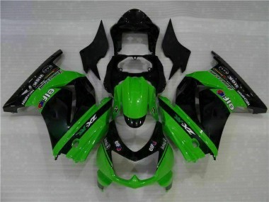 Discount 2008-2012 Black Green Kawasaki EX250 Motorcylce Fairings UK