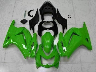 Discount 2008-2012 Green Black Ninja Kawasaki EX250 Motorcycle Fairing Kits UK